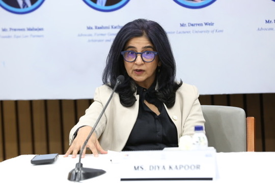 Ms. Diya Kapur speaking on the panel
